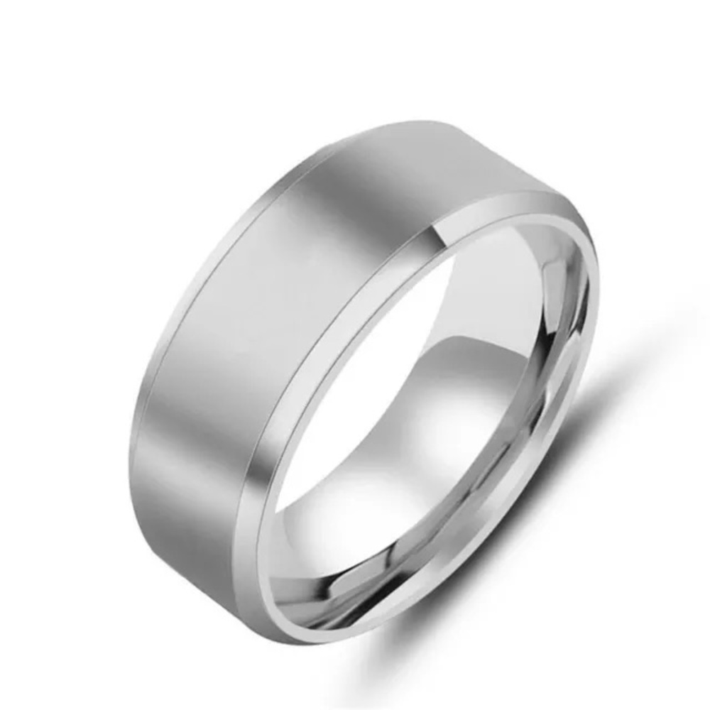 👑HP🔥Men titanium stainless steel 8MM wide ring